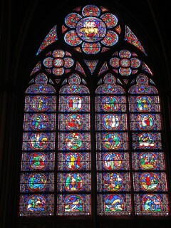 Glas in lood Notre Dame Parijs
