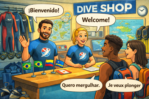Meertalige duikschool