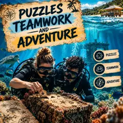 Puzzles teamwork and adventure